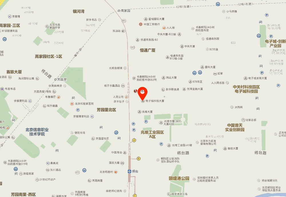 电子城科技大厦位置地图
